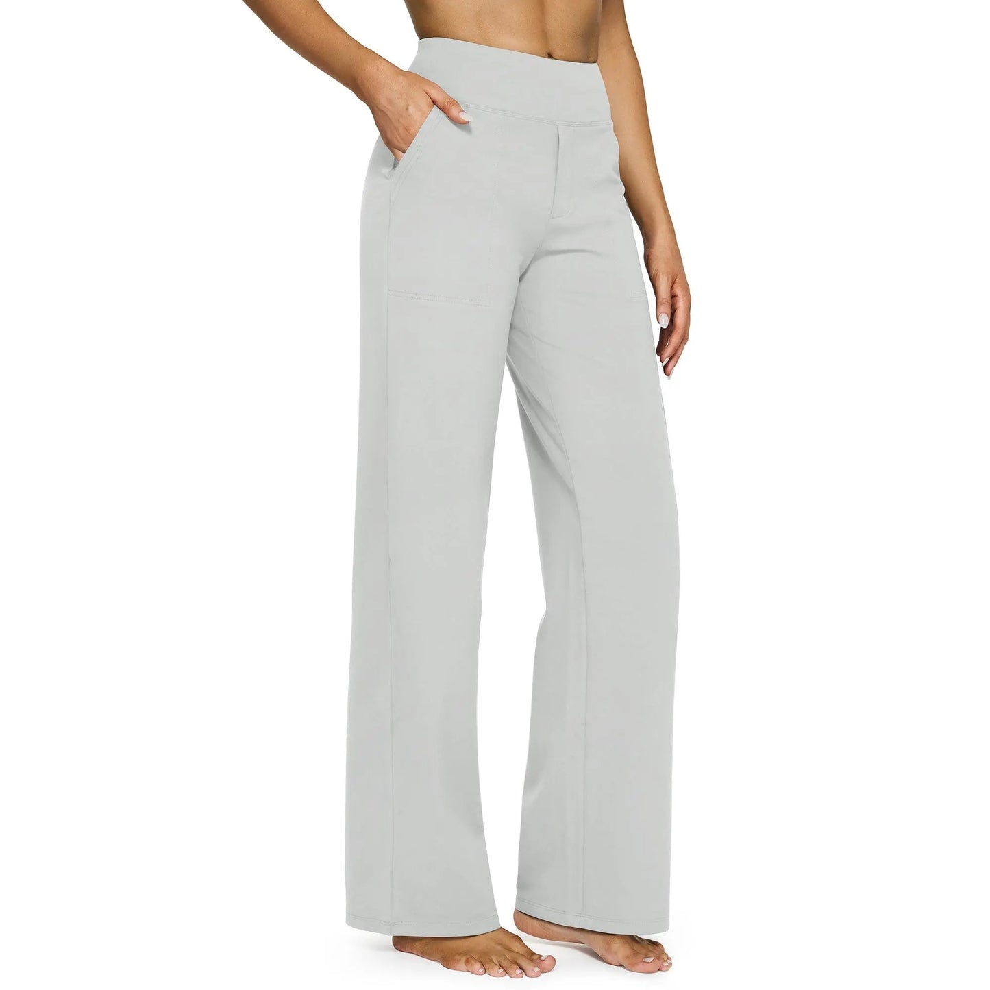 Women's High-Waisted Wide-Leg Yoga Pants—Soft, Stretchy, and Casual