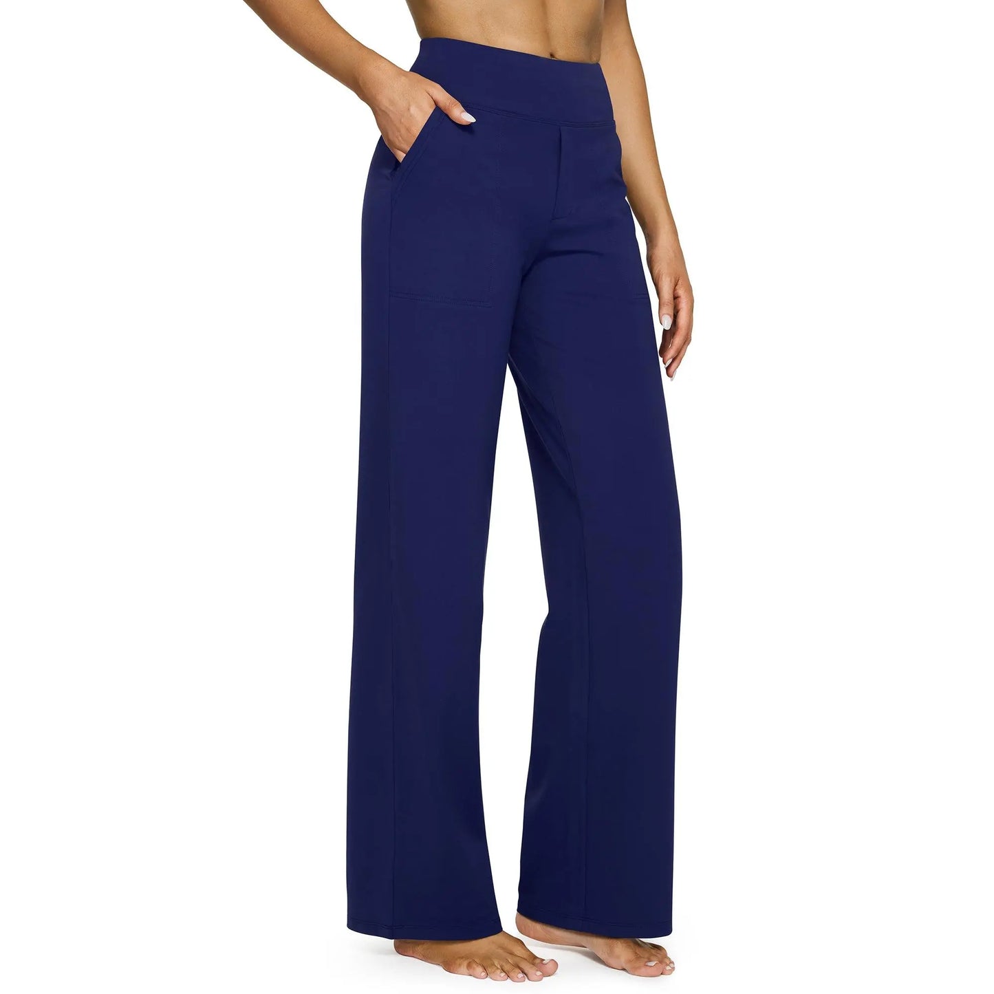 Women's High-Waisted Wide-Leg Yoga Pants—Soft, Stretchy, and Casual