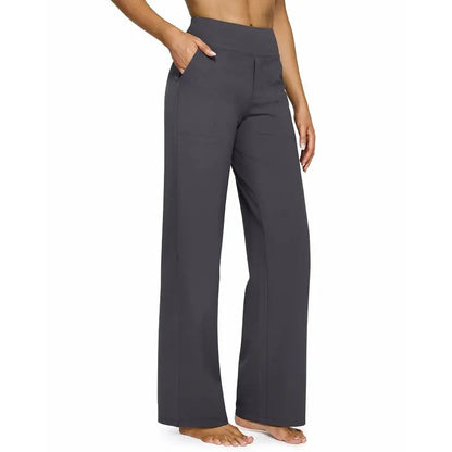 Women's High-Waisted Wide-Leg Yoga Pants—Soft, Stretchy, and Casual