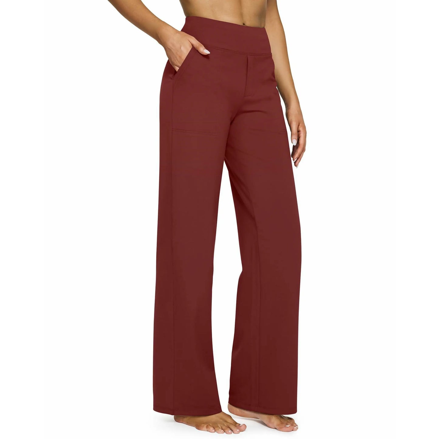 Women's High-Waisted Wide-Leg Yoga Pants—Soft, Stretchy, and Casual